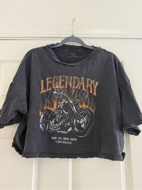 Cotton On Black Chop Tee